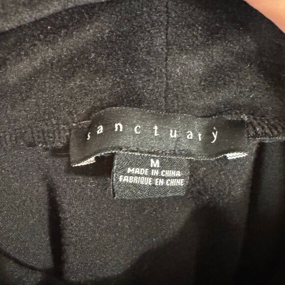 Sanctuary Black Velvet Cowl Neck Pullover | Medium | Evereve - Picture 5 of 6